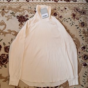 EVERLANE organic cotton turtleneck waffle tee NEW